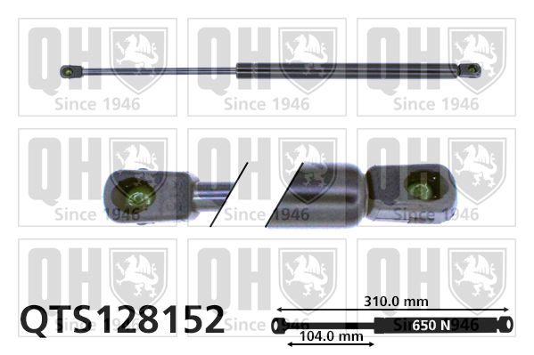 QUINTON HAZELL Газовая пружина, крышка багажник QTS128152